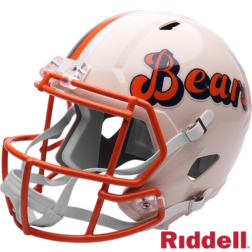 Chicago Bears Helmet Riddell Replica Full Size Speed Style Retro Collection