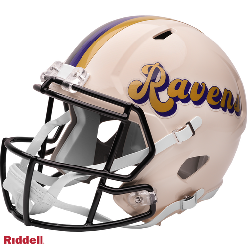 Baltimore Ravens Helmet Riddell Replica Full Size Speed Style Retro Collection