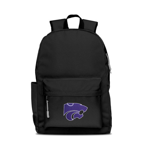 Kansas State Wildcats Backpack Campus Laptop Black With Gray