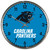 Carolina Panthers Round Chrome Wall Clock