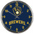 Milwaukee Brewers Clock Round Wall Style Chrome