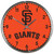 San Francisco Giants Round Chrome Wall Clock