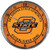 Oklahoma State Cowboys Clock Round Wall Style Chrome Special Order