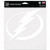 Tampa Bay Lightning Decal 8x8 Perfect Cut White