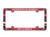 Full Color License Plate Frame that are usable as a fan decoration on the outside of a standard car license plate, front or back. The frame is molded in durable plastic and top surface printed with a durable ink on the entire top surface. The design maximizes space for tab sticker clearance, but you should still check the legalities of frames in your state. Made in USA. Made By Wincraft, Inc.
