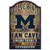 Michigan Wolverines Sign 11x17 Wood Fan Cave Design