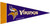 This set of eight mini pennants is the perfect decoration for a party, kids room, rec room, a bar, or anyplace imaginable. Each pennant is 4"x9" in size and made of felt. They feature your favorite team's colors and design. Made By Rico Industries