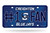 Show off your team spirit with this aluminum license plate! They are 1/16" thick and 6"x12" in size. These are great for the car, or even to display at home or the office. They feature bright, vibrant colors that will catch anyone's eye! Made By Rico Industries.