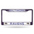 Let everyone know who you're rooting for with this Color Chrome License Plate Frame from Rico Industries! This frame is officially licensed and easy to mount on just about any license plate.&nbsp;The frame measures at 12 x 6 with plastic team inserts at the top and bottom of the frame. Its decorated in vibrant team colors and its Zinc Metal construction makes it resistant to the elements. Made By Rico Industries.