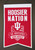 The Nations banners are constructed of high quality wool fabric with embroidery and appliqu&eacute; detail. Each banner features the team&rsquo;s logo and colors. It includes a hanging cord for display. 20" high and 15" wide. Made By Winning Streak Sports