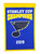 Celebrate the Blues historic Stanley Cup with this banner. The banner is constructed with applique and embroidery detail on a heavy wool blend fabric, providing a vintage feel and look. Measures approximately 14x22 inches and includes a hanging cord for easy display. Made By Winning Streak Sports.