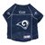 The Pet Jersey features full color team graphics on the back and sleeves and an NFL shield on the front. Comes in 8 fashion colors. The Pet Jersey comes on a hanger ready to dispay. Woven NFL Shield. Dazzle V-Neck Collar. Full color team logo and sleeve decoration. Woven Jock Tag and locker tag. Made by Little Earth.