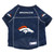 The Pet Jersey features full color team graphics on the back and sleeves and an NFL shield on the front. Comes in 8 fashion colors. The Pet Jersey comes on a hanger ready to dispay. Woven NFL Shield. Dazzle V-Neck Collar. Full color team logo and sleeve decoration. Woven Jock Tag and locker tag. Made by Little Earth.