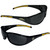 Protect your eyes while showing your team spirit with these great team sunglasses! The sunglasses are made of plastic, and features the screen printed team logo on both sides of the arms. The sunglass arms also feature rubber team colored accents. These sunglasses block UVA and UVB rays with UV 400 protection. Made By Siskiyou