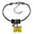 Michigan Wolverines Bracelet Euro Bead Style