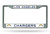 Show everyone who you root for with this chrome license plate frame! Features your favorite team's name and logo, and has pre-drilled holes for easy mounting. The chrome frame is very durable and will last for a long time! They are also a great gift for a fan. Made by Rico Industries.