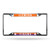 Heavy-duty chrome frame features your the team name and logo in raised letters and vibrant team colors, with pre-drilled holes for easy mounting on any vehicle. Made by Rico Industries.