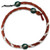 GameWear’s Spiral Football Necklace is made from genuine football leather.  The football leather is twisted to create a unique style of necklace, which features the laces found on a football, along with three distinctive team logo beads featuring your favorite team logos.  The necklace is adjustable to fit most neck sizes. Made By Gamewear