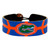 Support your team by wearing a classic team  bracelet! This handmade bracelet is made of genuine leather. The bracelet also features a ceramic bead and elastic loops for closure. There are two loops for adjustable sizing, making sure your bracelet is secure. One size fits all, and will fit most children and adults. Not recommended for children under 5. Made By Gamewear