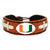 Support your team by wearing a classic team  bracelet! This handmade bracelet is made of genuine leather. The bracelet also features a ceramic bead and elastic loops for closure. There are two loops for adjustable sizing, making sure your bracelet is secure. One size fits all, and will fit most children and adults. Not recommended for children under 5. Made By Gamewear