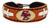 Support your team by wearing a classic team  bracelet! This handmade bracelet is made of genuine leather. The bracelet also features a ceramic bead and elastic loops for closure. There are two loops for adjustable sizing, making sure your bracelet is secure. One size fits all, and will fit most children and adults. Not recommended for children under 5. Made By Gamewear