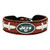 Support your team by wearing a classic team  bracelet! This handmade bracelet is made of genuine leather. The bracelet also features a ceramic bead and elastic loops for closure. There are two loops for adjustable sizing, making sure your bracelet is secure. One size fits all, and will fit most children and adults. Not recommended for children under 5. Made By Gamewear