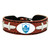 Support your team by wearing a classic team  bracelet! This handmade bracelet is made of genuine leather. The bracelet also features a ceramic bead and elastic loops for closure. There are two loops for adjustable sizing, making sure your bracelet is secure. One size fits all, and will fit most children and adults. Not recommended for children under 5. Made By Gamewear