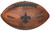 This NFL Officially Licensed 9 inch Throwback Football is made of composite leather and features composite leather stitching and laser stamped NFL team logo. Football holds two to four pounds of air and its sturdy construction helps hold its shape. Distressed brown color and black stitching help this football stand out. Can be used for decoration or to toss around. Made by Gulf Coast Sales.