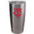 A 20 oz ultra tumbler with 18/8 stainless steel body with double-wall, vacuum insulated construction and slider top lid. Decorated with colorful team logo. Actual color may vary. Made By Boelter Brands