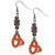 Baltimore Orioles Earrings Fish Hook Post Euro Style CO