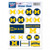 Michigan Wolverines Decal 5x7 Vinyl Sticker Sheet Mini Decals