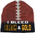 Beanie I Bleed Style Sublimated Football Black and Gold Design