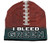 Beanie I Bleed Style Sublimated Football Forest Green Design