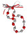 Lucky Kukui Nuts Necklace Red/Silver CO