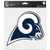 Los Angeles Rams Decal 8x8 Perfect Cut Color Special Order