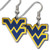 West Virginia Mountaineers Earrings Dangle Style Special Order