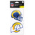 Los Angeles Rams Decal 4x4 Perfect Cut Set of 2