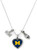 Michigan Wolverines Necklace Charmed Sport Love Football