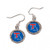 Louisiana Tech Bulldogs Earrings Round Style Special Order
