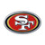 San Francisco 49ers Auto Emblem Premium Metal Chrome Color Special Order