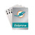 Miami Dolphins Playing Cards Diamond Plate