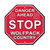 North Carolina State Wolfpack Sign 12x12 Plastic Stop Style CO