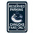 Vancouver Canucks Sign 12x18 Plastic Reserved Parking Style Special Order CO