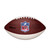 Similar in size to on-field NFL footballs, this size is ideal for ages 14 and up. Three signature-ready white panels, built to document your favorite autographs. Brand panel is covered in the classic leather look. Marked with Wilson script logo and red, silver and blue NFL shield signifying an approval at a high standard and high quality. Made by Wilson.