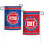 Detroit Pistons Flag 12x18 Garden Style 2 Sided