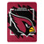 Arizona Cardinals Blanket 46x60 Micro Raschel Dimensional Design Rolled