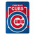 Chicago Cubs Blanket 46x60 Micro Raschel Dimensional Design Rolled