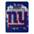 New York Giants Blanket 46x60 Micro Raschel Dimensional Design Rolled
