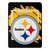 Pittsburgh Steelers Blanket 46x60 Micro Raschel Dimensional Design Rolled
