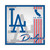 Los Angeles Dodgers Sign Wood 10x10 Album Retro Design